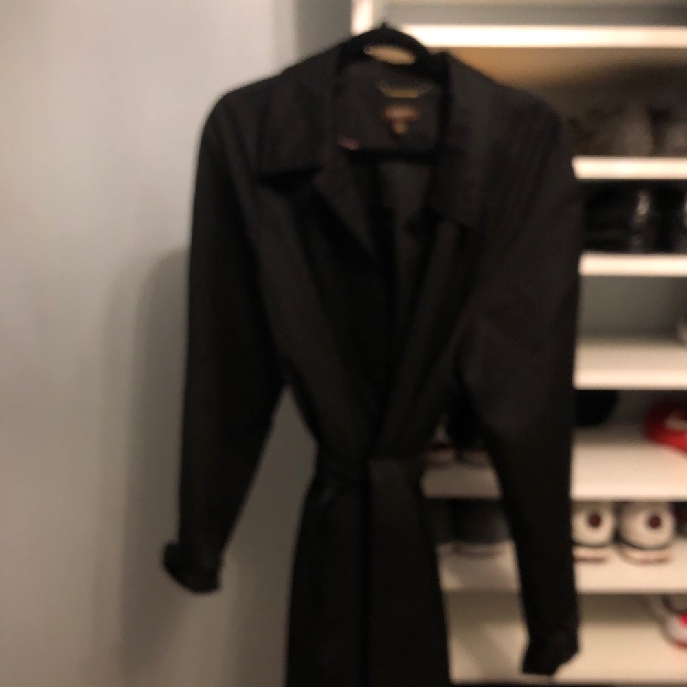Tesori black trench coat